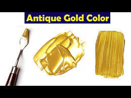 How To Make Antique Gold Color Mix