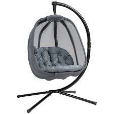 Outsunny Hanging Egg Chair Folding