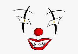 clown makeup png scary clown face png