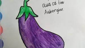 Vẽ và tô màu quả cà tím /draw and color eggplant - YouTube