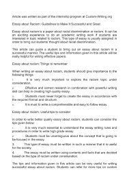 what is racism essay format argumentative helptangle full size of essay format calama c2 a9o about racism guidelines to make it successful and