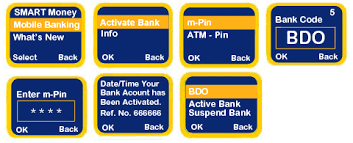 bdo mobile banking on smart sms based