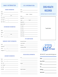 printable pet vaccination record fill