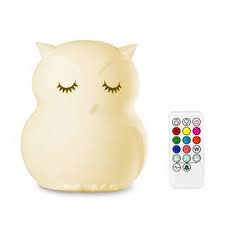 Mothermed Mothermed Owl Night Light For Kids Baby Silcone Night Light Led Nursery Lamp Dimmable Baby Night Light With Touch Sensor