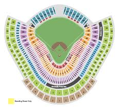 Dodger Stadium Seating Chart Los Angeles