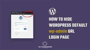 how to hide default wp admin url login
