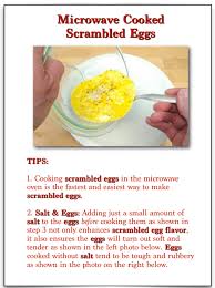 microwave cooked scrambled eggs picture