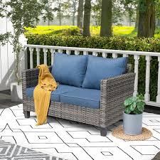 1 Piece Wicker Outdoor Loveseat