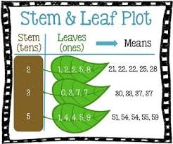 Stem And Leaf Graph Poster Photo Center Anchor Charts And