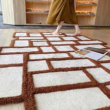 artistic square carpet wool acrylic