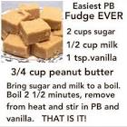 5 ingredient peanut butter fudge