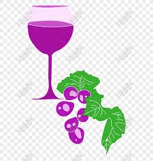 Hand Drawn Cartoon Purple Wine Grape