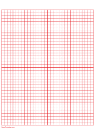 Printable 4 Squares Per Inch Red Graph Paper For A4 Paper