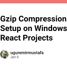 gzip compression and iis setup on