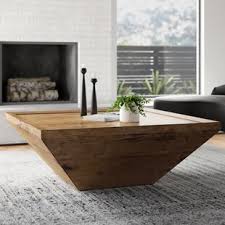 Our coffee table offers a simplistic structure and a stunning metallic color for a modern touch to any home. Modern Solid Wood Coffee Tables Allmodern