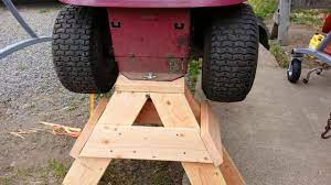 diy riding lawn mower stands 32