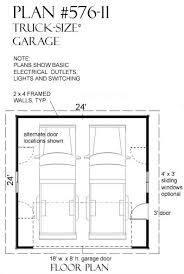 2 car truck size garage plan by jay
