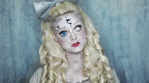 creepy broken doll makeup tutorial