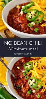 no bean chili iowa eats