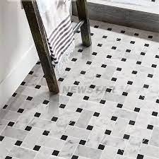 white bathroom mosaic tiles