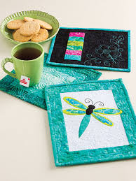 learn to make quilted mug rugs 141392