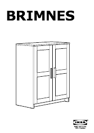 brimnes cabinet with doors black