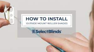 How to Install Outside Mount Roller Shades with Exposed Roll - YouTube
