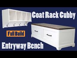 Entryway Bench And Coat Rack Cubby