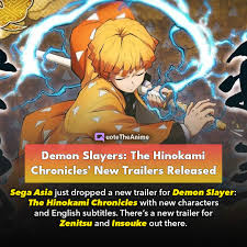 We encourage users to help improve this wiki even more. Demon Slayer The Hinokami Chronicles New Trailer With English Subs