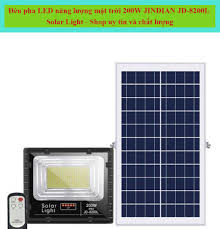 Đèn pha LED năng lượng mặt trời 200W JINDIAN JD-8200L Solar Light - Shop uy  tín và chất lượng