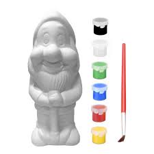 Garden Gnome Kit With 6 Paints On Onbuy