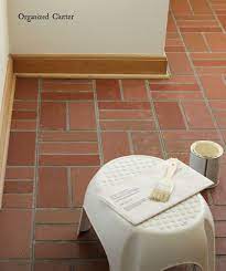 dated vine vinyl brick tile makeover