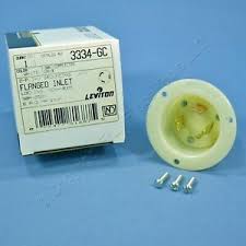 Details About Leviton Industrial Flanged Twist Lock Inlet Plug Grounding Non Nema 30a 3334 Gc
