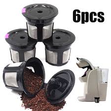 Giảm giá 6 cốc lọc tái sử dụng cho máy pha cà phê Keurig 1.0 K - BeeCost