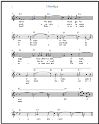 O Holy Night Sheet Music With A Step By Step Chord Theory