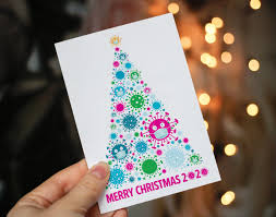 Christmas cards allow family and friends to reconnect. Coronavirus Covid Themed Christmas Cards Wedfest