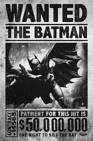 Make a vinilla poster with a mob face and iron bars over it. Batman Arkham Origins Wanted Poster All Posters In One Place 3 1 Free