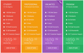 best html css3 responsive pricing table
