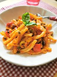 casarecce pasta caponata recipe from