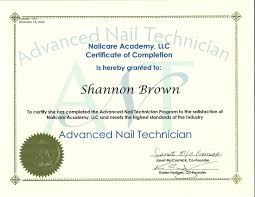 nails certifications peach