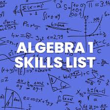 Algebra 1 Skills Checklist For