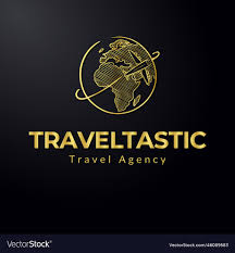 minimalist travel agency logo royalty