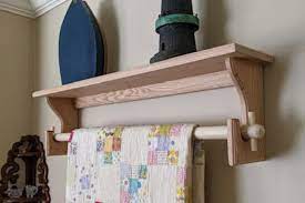 Handcrafted Wooden Quilt Rack Wall
