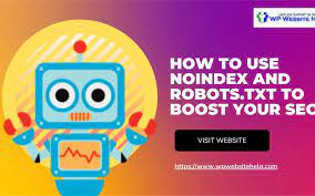 how to use noindex and robots txt to