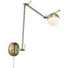 Brass Glass Ball Wall Lamp Nordlux
