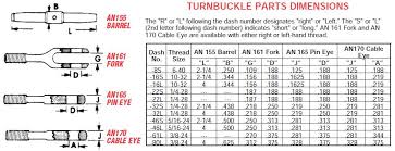 Turnbuckle Barrels An155