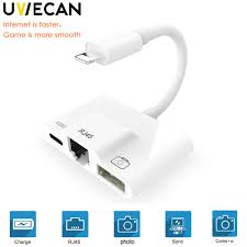 Adapter For Lightning To Rj45 Ethernet Lan Wired Network For Iphone X Xr Xs 8 Ipad With Usb 3 Otg Digital Camera Connection Kits Aliexpress