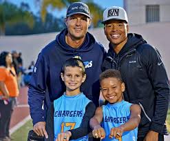 After rivers plays home games in san diego, he sometimes plays catch with his children on the field. Detroit Lions Marvin Jones Chargers Philip Rivers Bond Via Kids