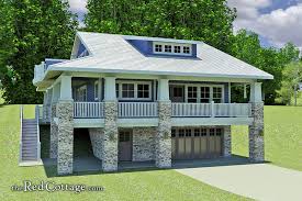 Hillside Vacation Home House Plans