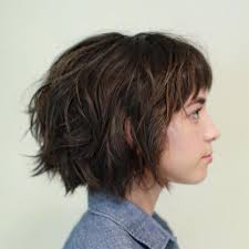 It has straight hair hanging to below the ear, where it usually turns under. 20 Stylish Ideas For A Pageboy Haircut Thick Hair Styles Short Hair With Layers Short Hair Styles